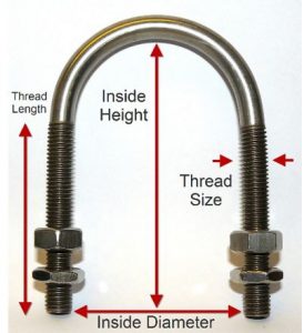 Stainless Steel U-Bolts, 316 stainless ubolts, 304 stainless ubolts